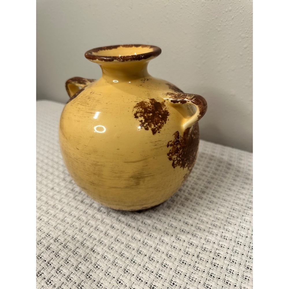 Made in Italy Ceramic Vase Home Decor Vintage Rustic Distress Tuscan Farmhouse - Picture 6 of 13